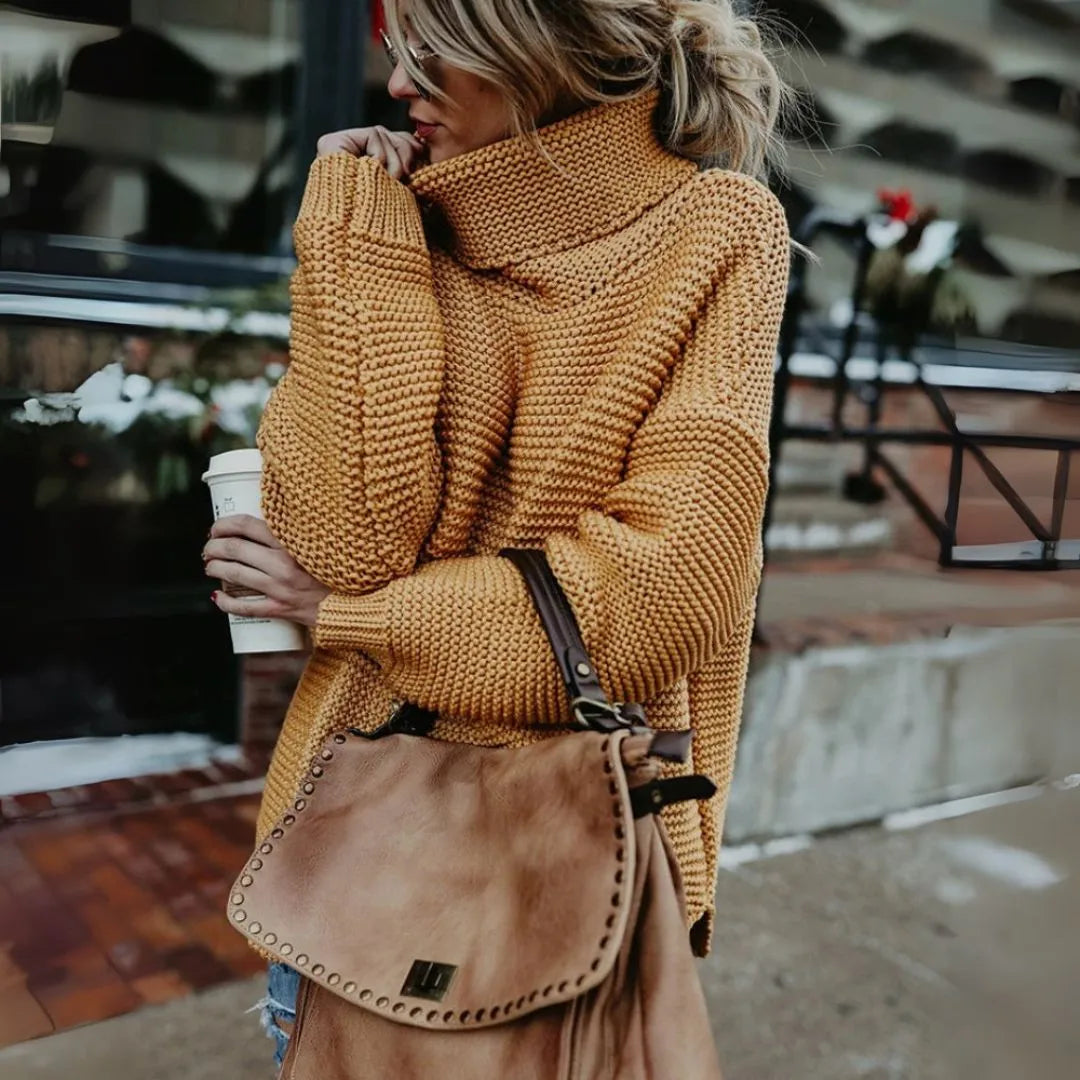 Drune | Übergroßer Rollkragenpullover aus Chunky Strick
