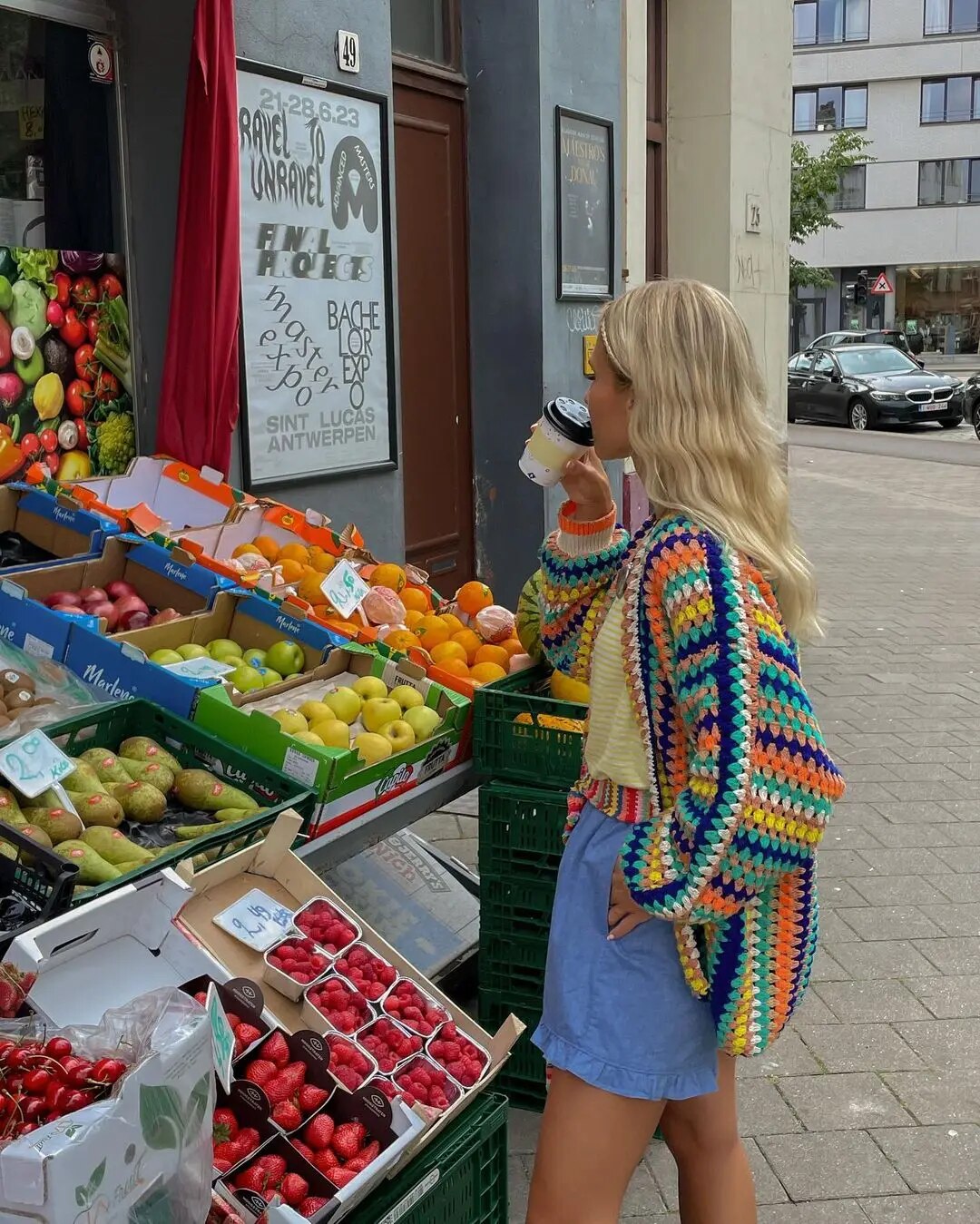 Drune | Stilvolle Bunte Strickjacke