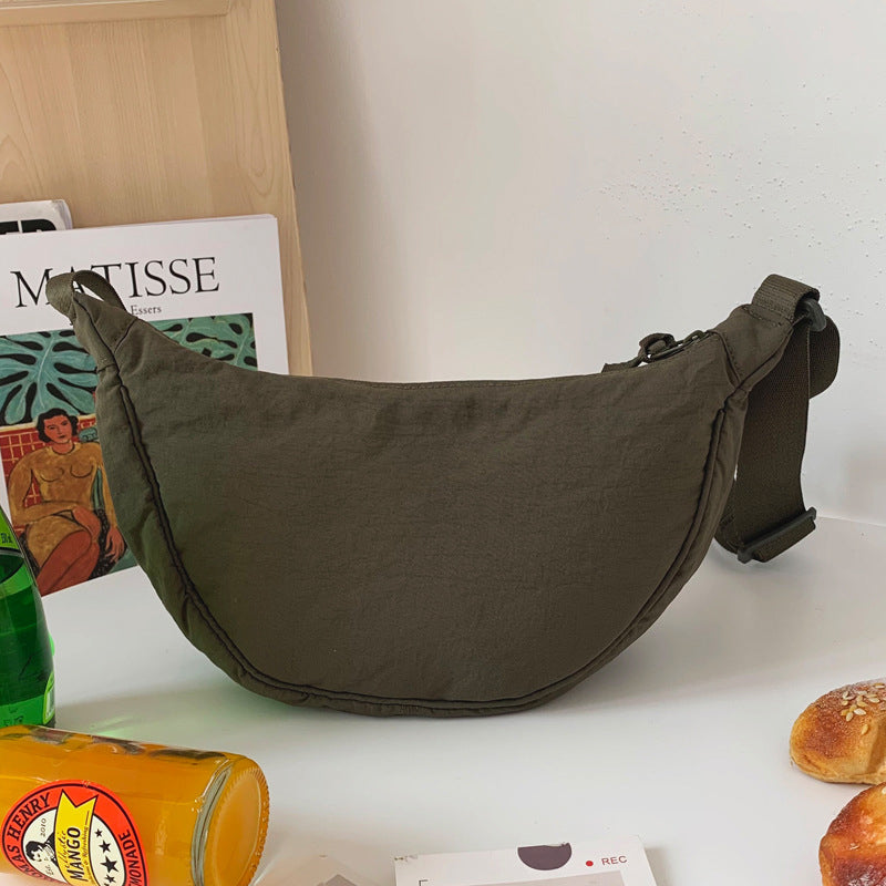 Drune | Damenumhängetasche Half Moon mit Verstellbarem Riemen