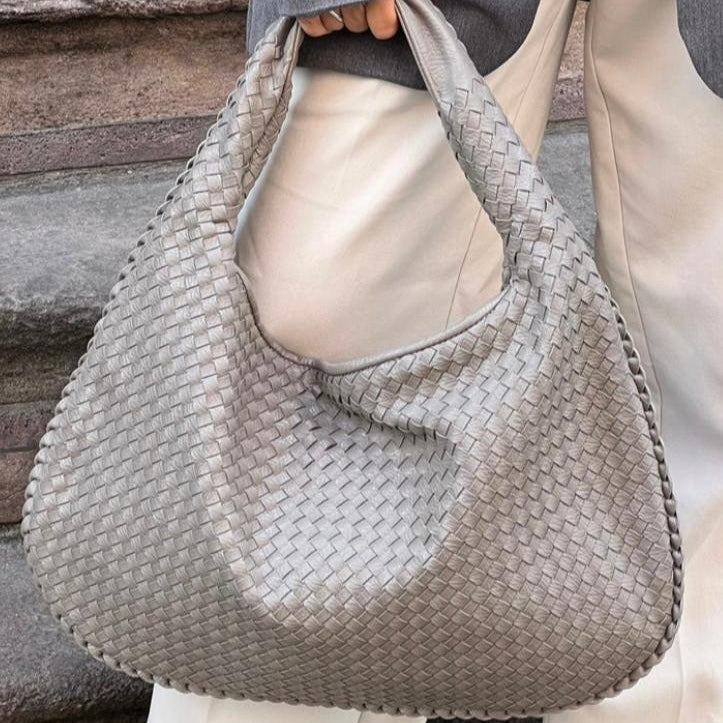 Drune | Groß Ein Schulterriemen Gewebte Tasche Kunstledertaschen