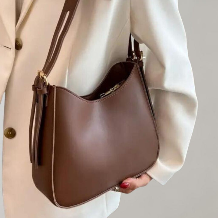 Drune | Reißverschluss Klein Schultertasche Kunstledertasche