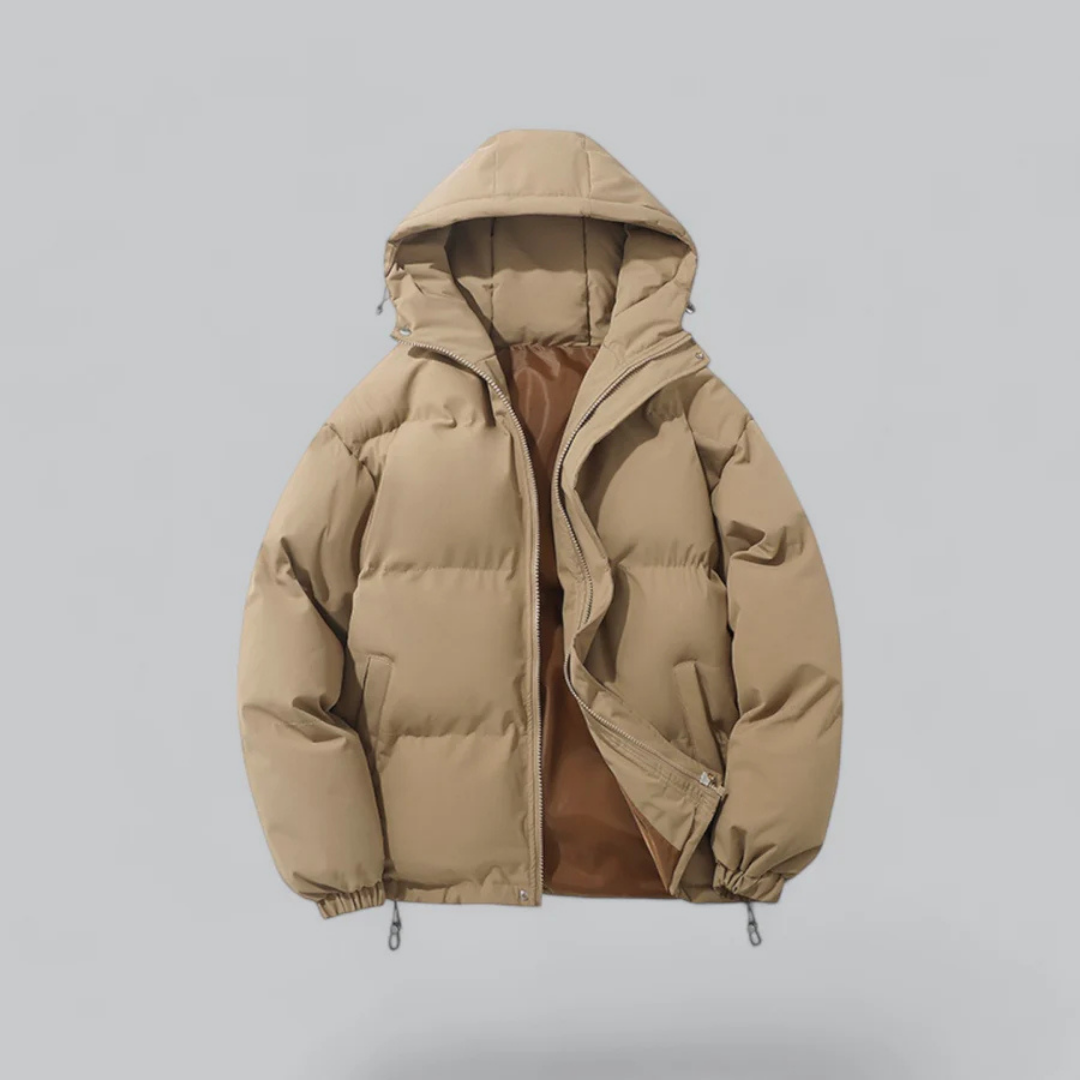 Drune | Leichte Unisex Winter Pufferjacke - Mit Kapuze und Isolierung