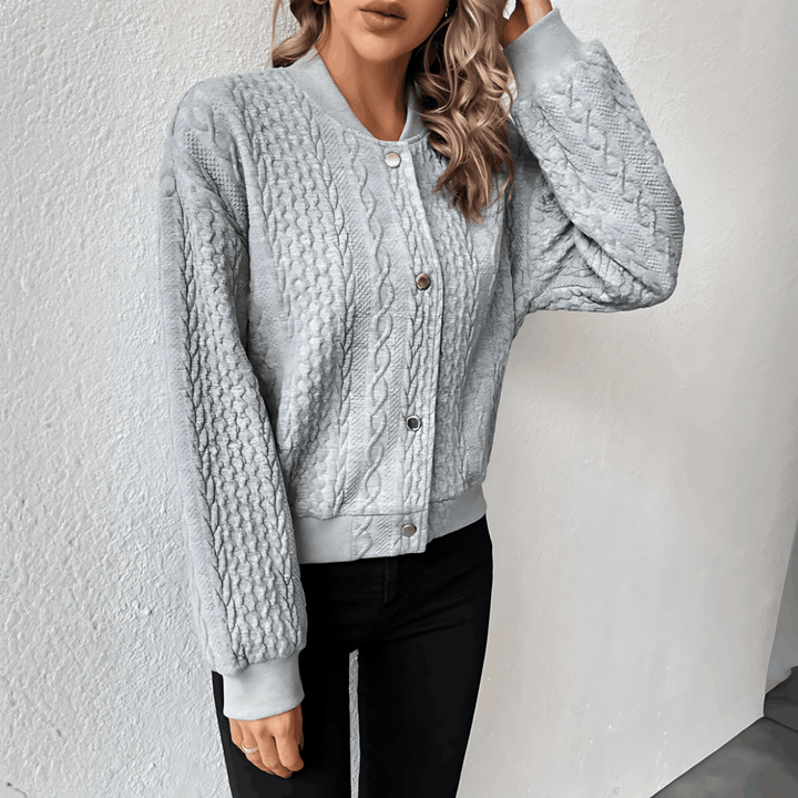 Drune | Strickjacke Im Bomberjackenstil mit Knöpfen