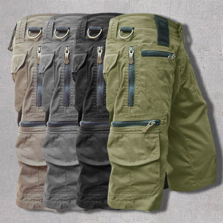 Drune | Bequeme Cargo Kurze Hose