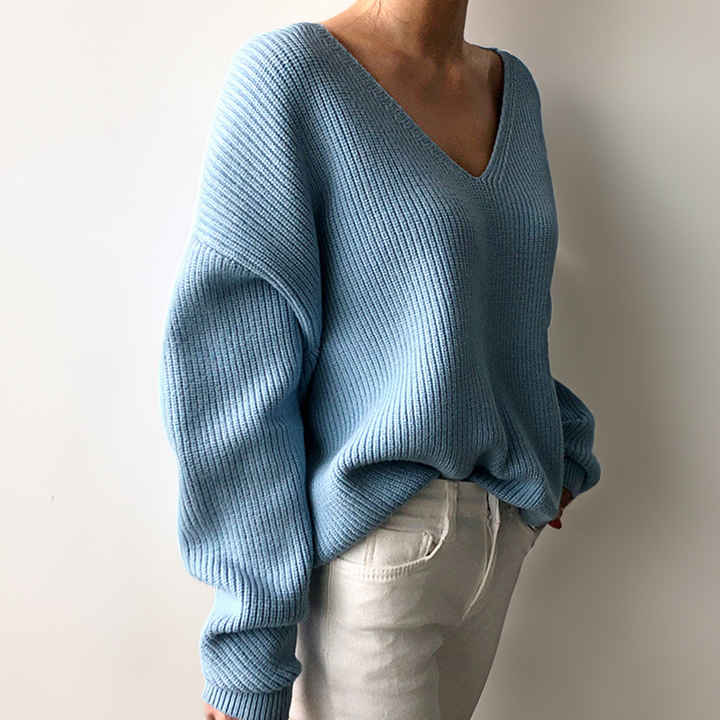 Drune | Bequemer Pullover mit V-Ausschnitt