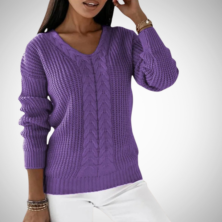 Drune | V-Ausschnitt Pullover im Modernen Stil