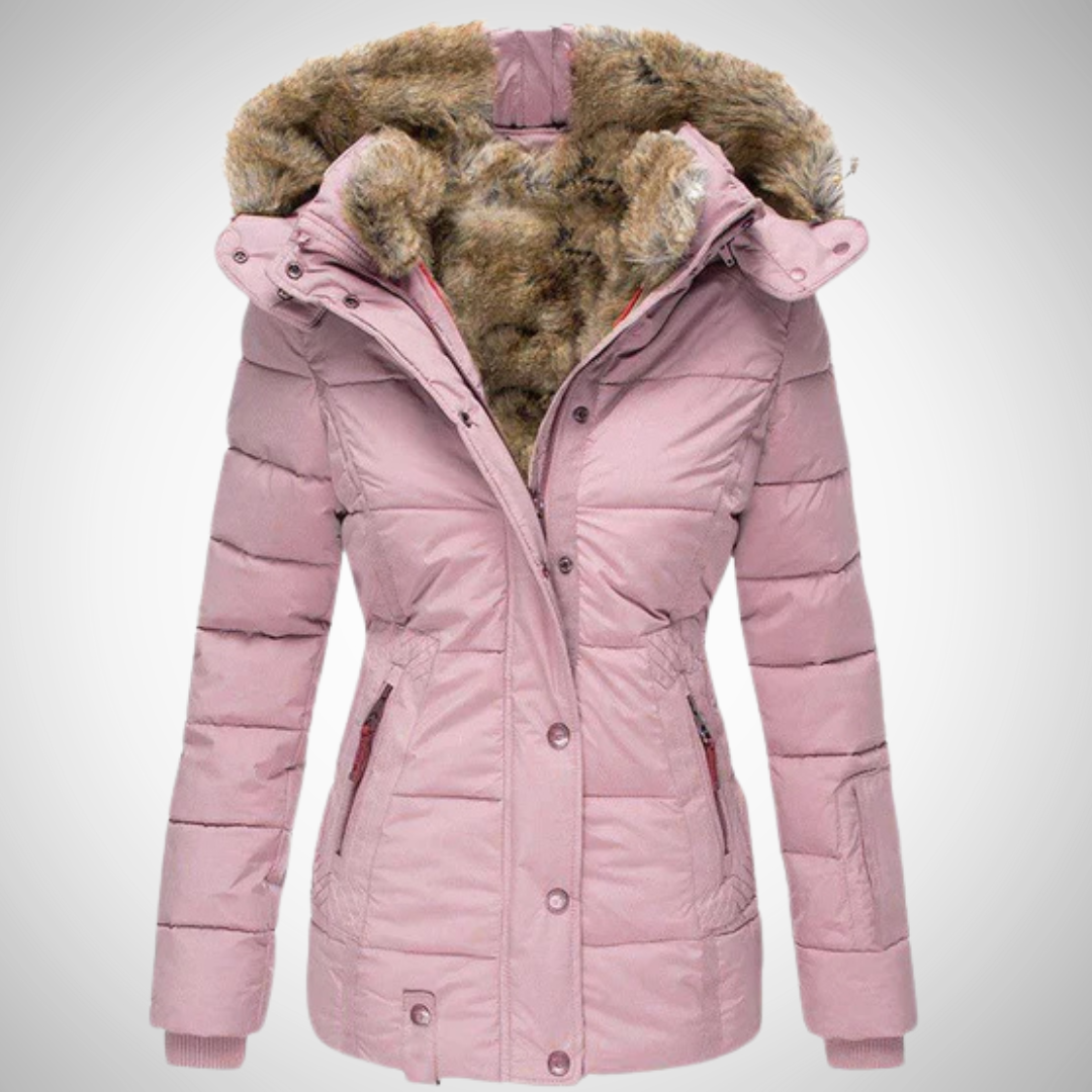 Drune | Elegante Fellgefütterte Winterjacke Für Frauen