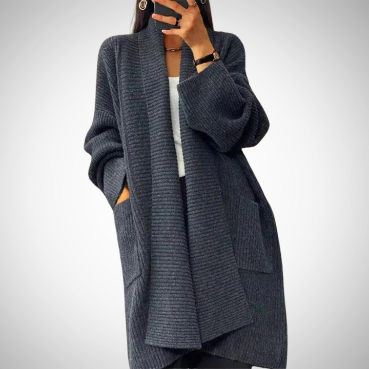 Drune | Rippstrick Strickjacke