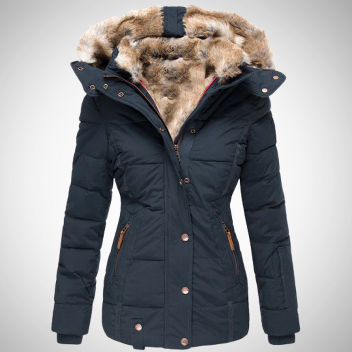 Drune | Elegante Fellgefütterte Winterjacke Für Frauen