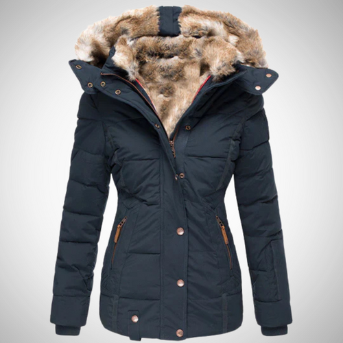 Drune | Elegante Fellgefütterte Winterjacke Für Frauen