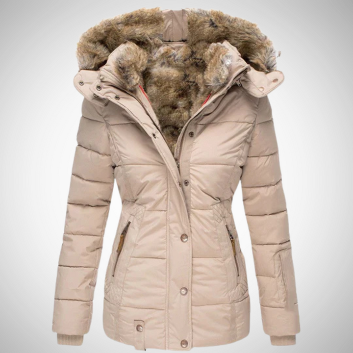 Drune | Elegante Fellgefütterte Winterjacke Für Frauen