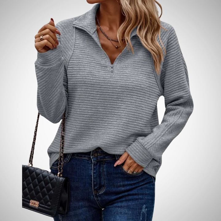Drune | Weicher V-Ausschnitt Strickpullover für Alltag und Büro