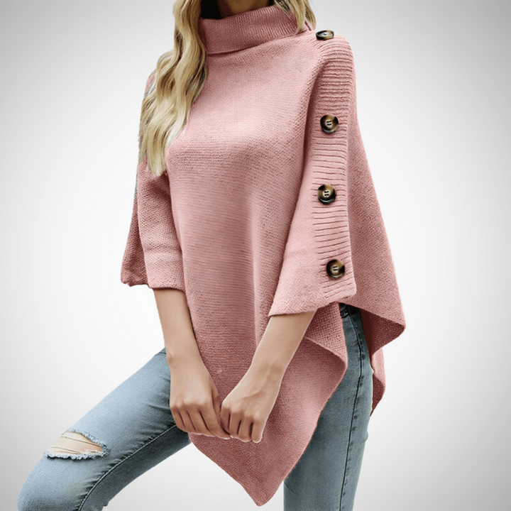 Drune | Übergroß Knopf Poncho