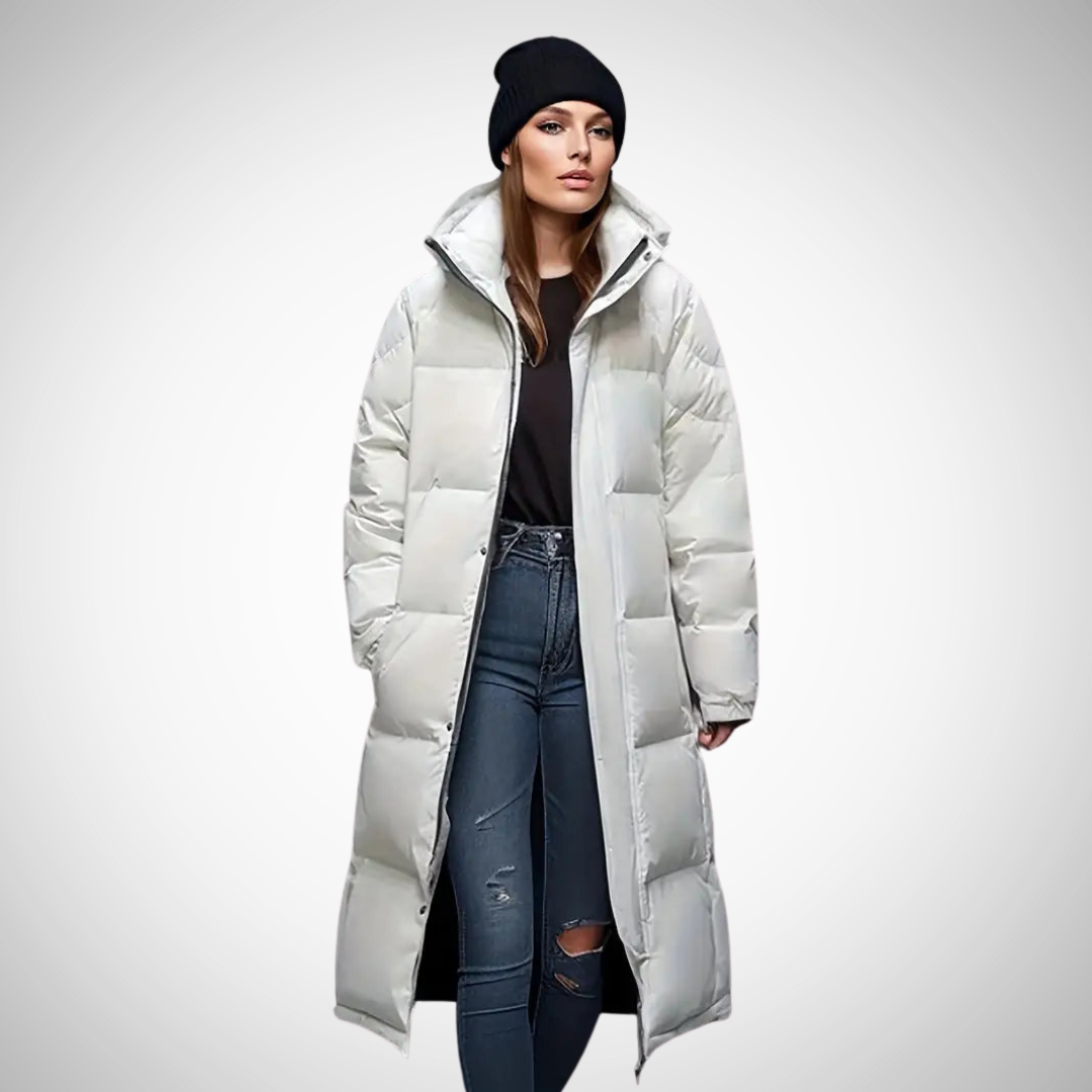 Drune | Langer Gepolsterter Winter Puffa Mantel Für Frauen
