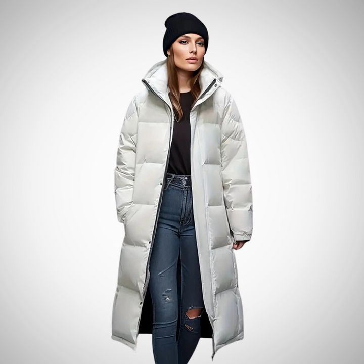 Drune | Langer Gepolsterter Winter Puffa Mantel Für Frauen