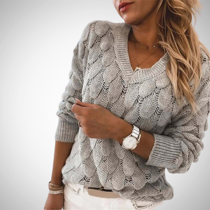 Drune | V-Ausschnitt Strickpullover