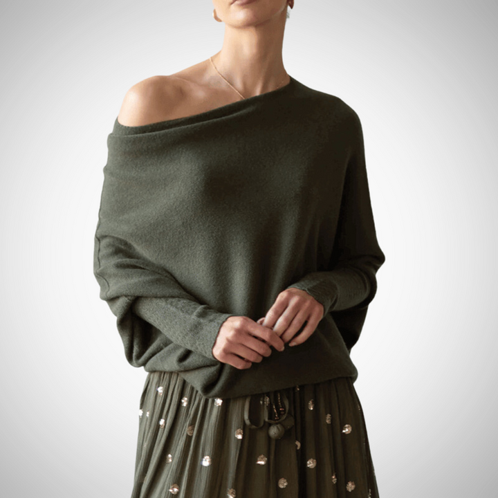 Drune | Asymmetrischer Schulterpullover