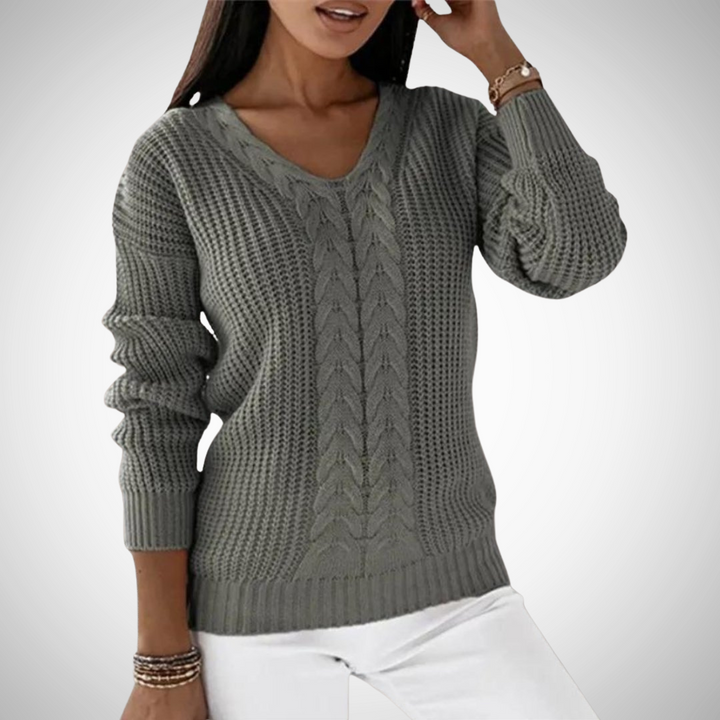 Drune | V-Ausschnitt Pullover im Modernen Stil