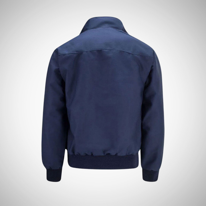 Drune | Herren Zip-Up Bomberjacke - Karo-Futter
