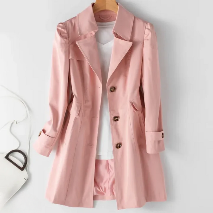 Drune | Klassischer Trenchcoat Polyester Elegant, Zeitlos