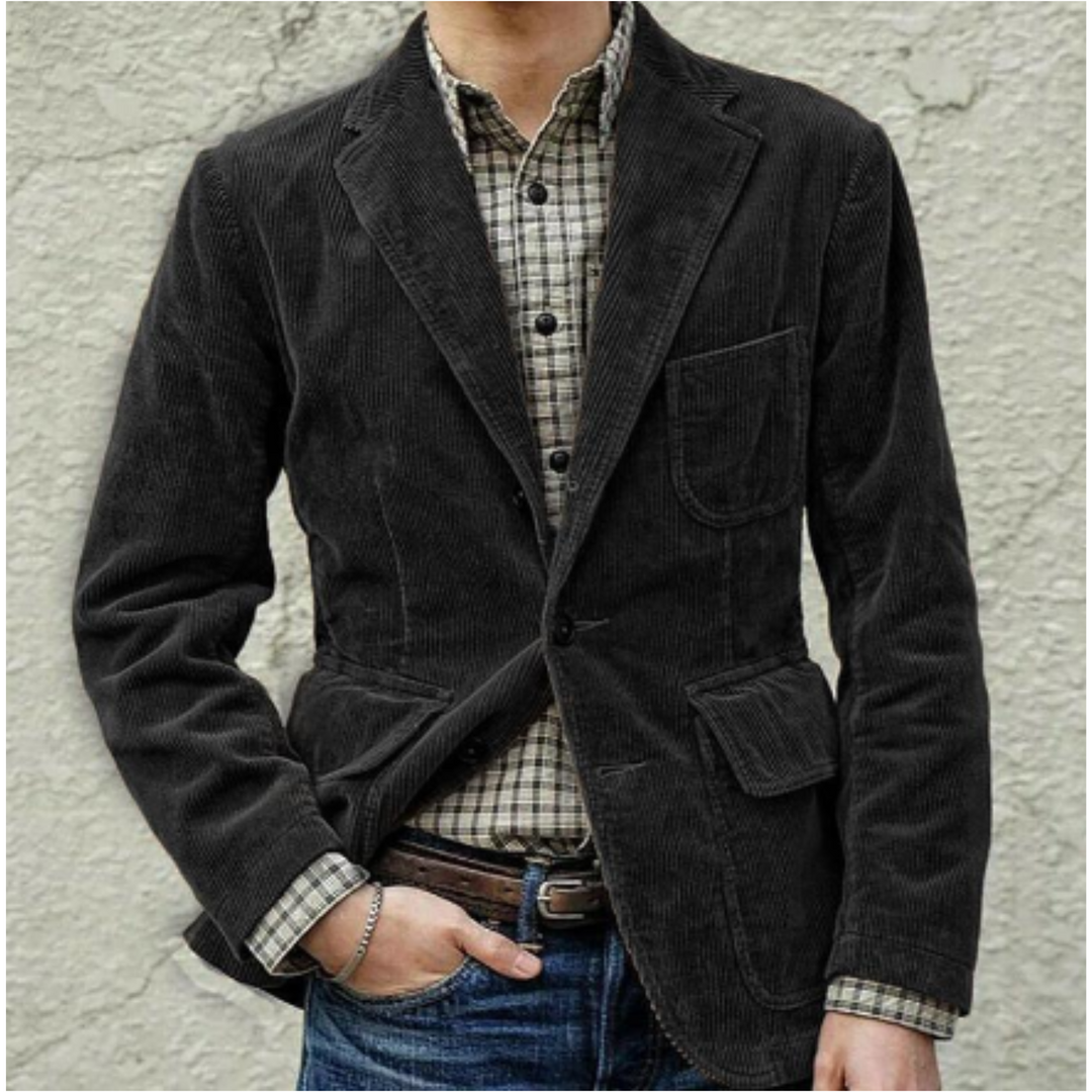 Drune | Herren Freizeit Blazerjacke - Mit Knopf