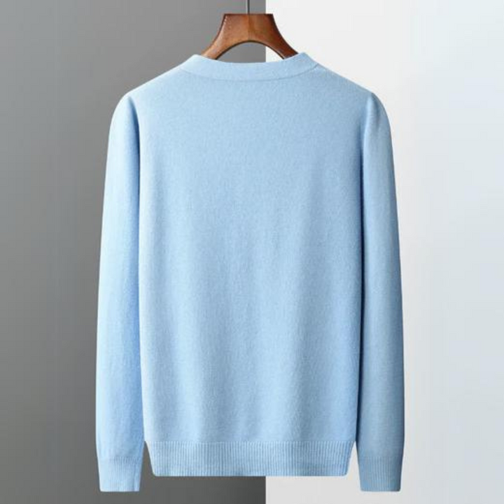 Drune | Cashmere Strickjacke V-ausschnitt Knopfverschluss Weicher Leichter Strick