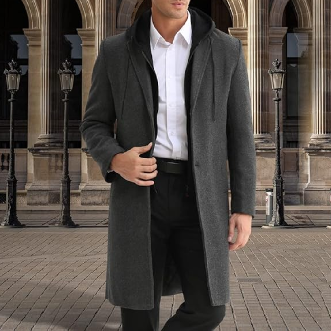 Drune | Herrenmantel lang schick und elegant