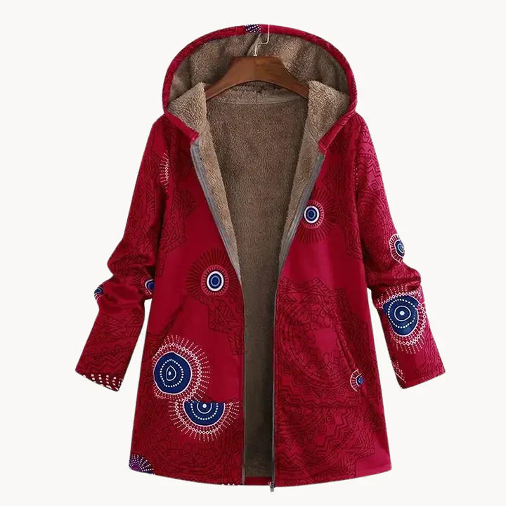 Drune | Warmer Damenparka mit Stylischem Muster