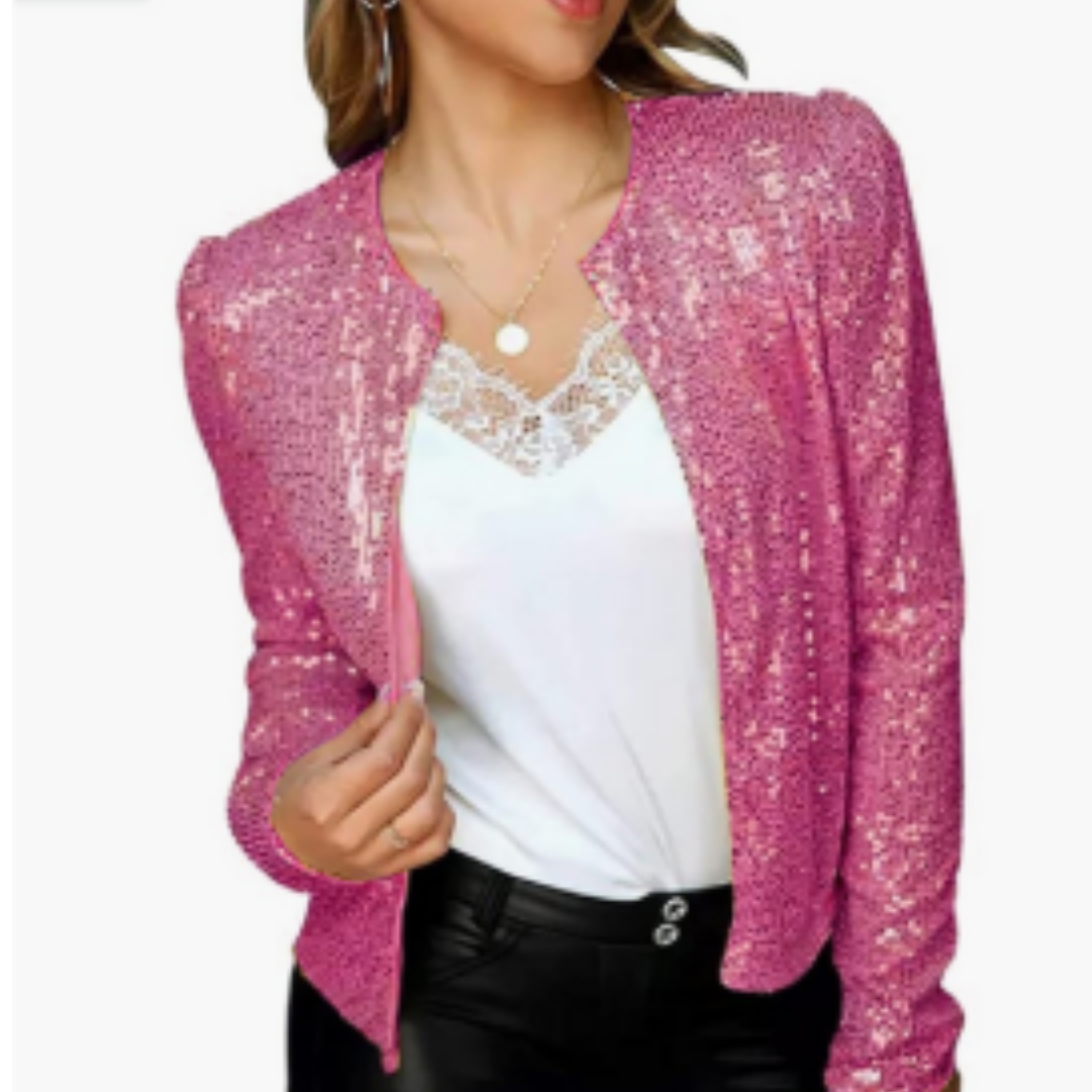 Drune | Damen-Paillettenjacke - Partykleidung
