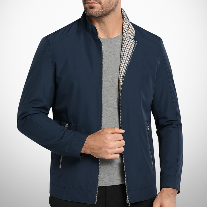 Drune | Herren Zip-Up Freizeitjacke - Stehkragen