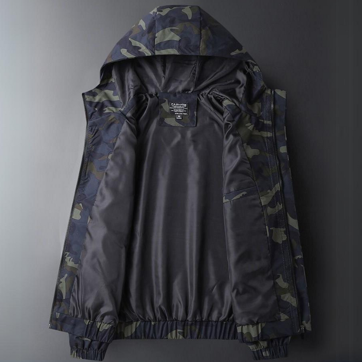 Drune | Herren Camouflage Kapuzenjacke - Lässig