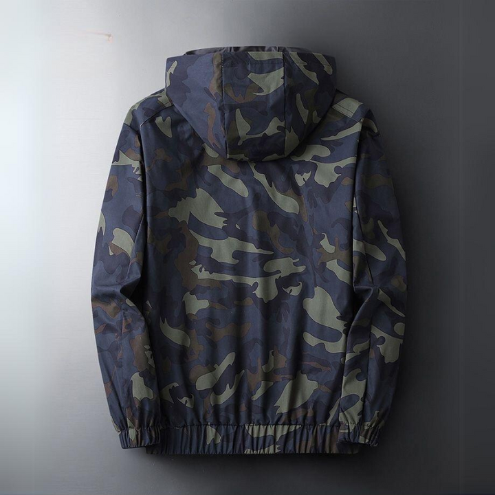 Drune | Herren Camouflage Kapuzenjacke - Lässig