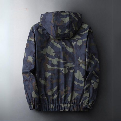 Drune | Herren Camouflage Kapuzenjacke - Lässig