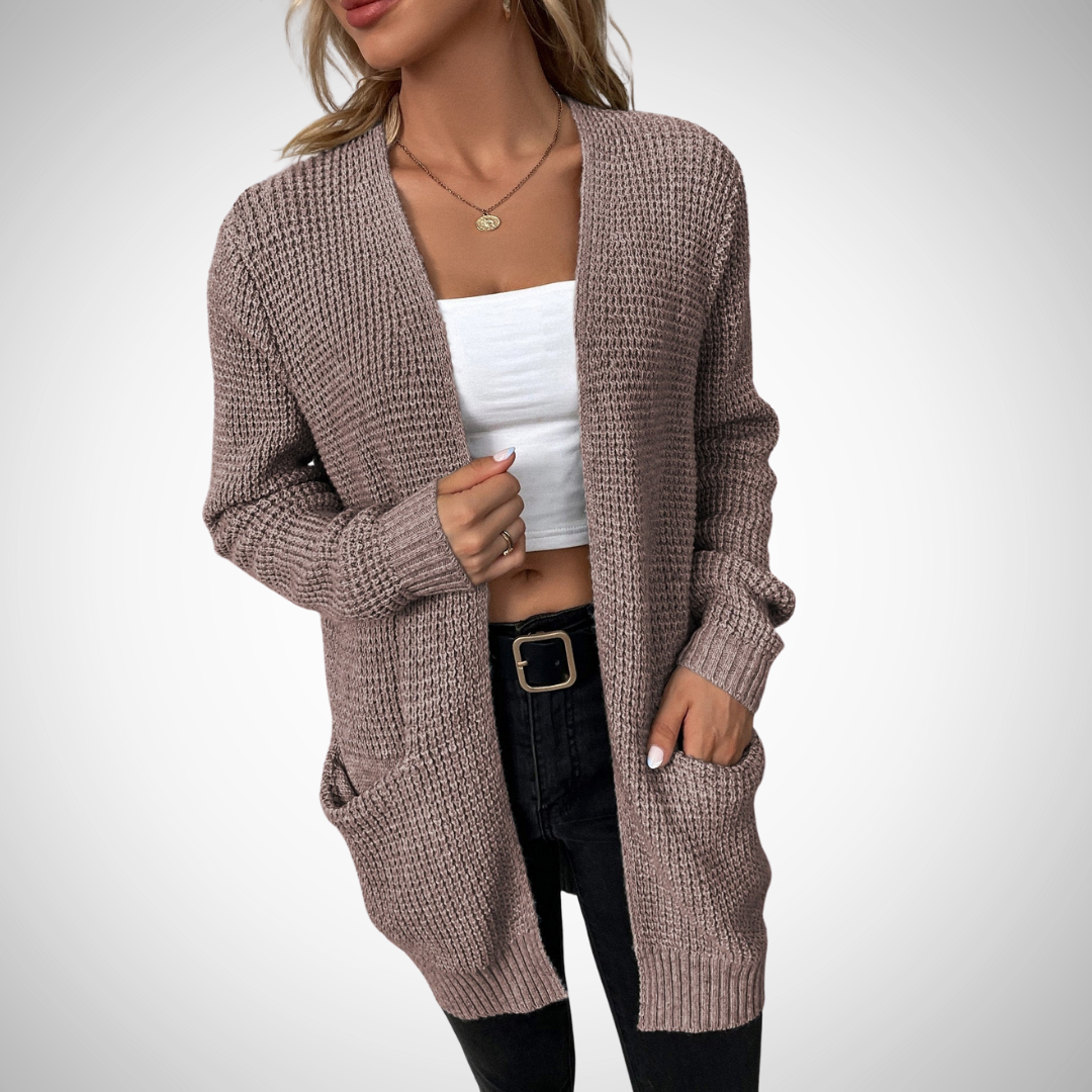 Drune | Lässige Strickjacke mit Offenem Design
