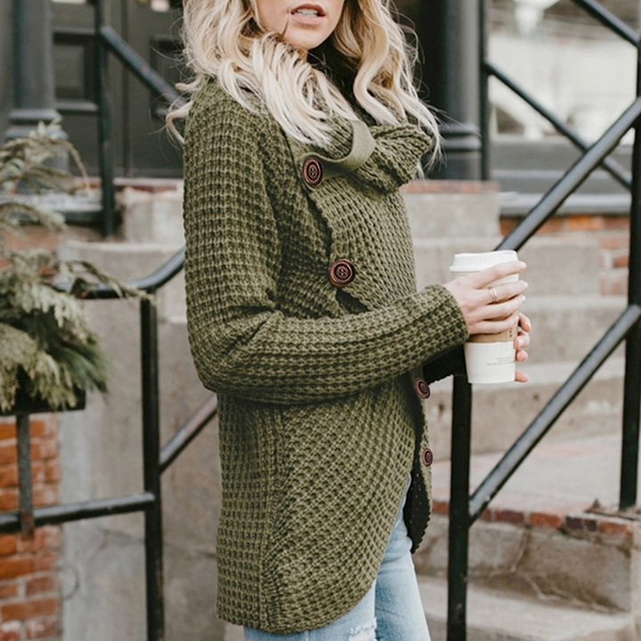 Drune | Moderner A-symmetrischer Rollkragenpullover mit stilvollen Details