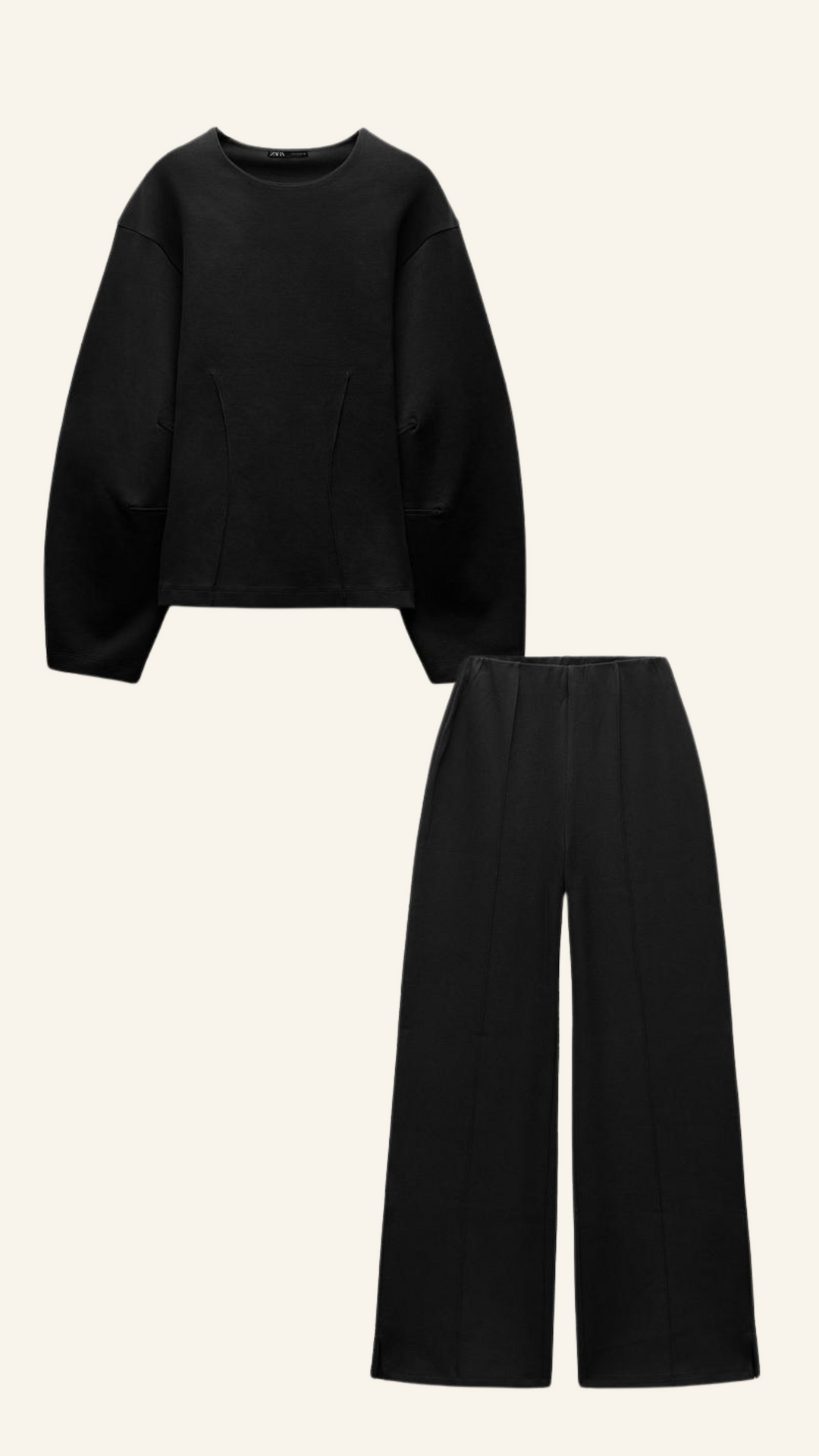 Drune | Bequemes Damen Pullover Satz mit Weiten Hosen
