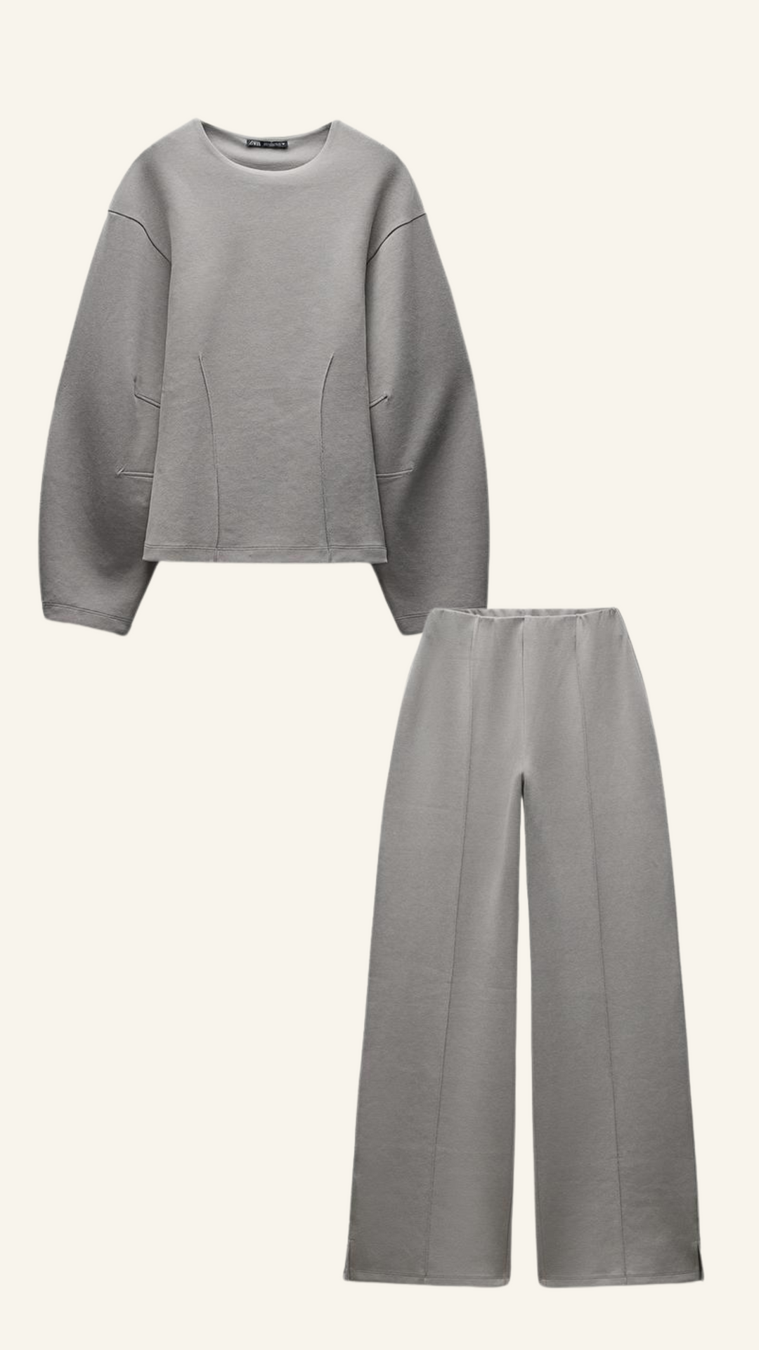 Drune | Bequemes Damen Pullover Satz mit Weiten Hosen