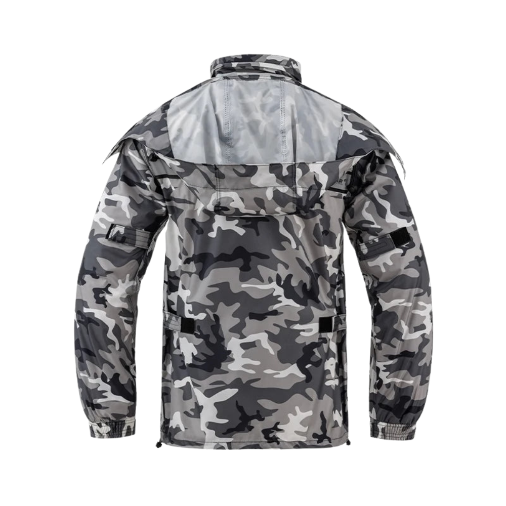 Drune | Unisex wasserdichter Motorrad-Regenanzug mit Kapuze