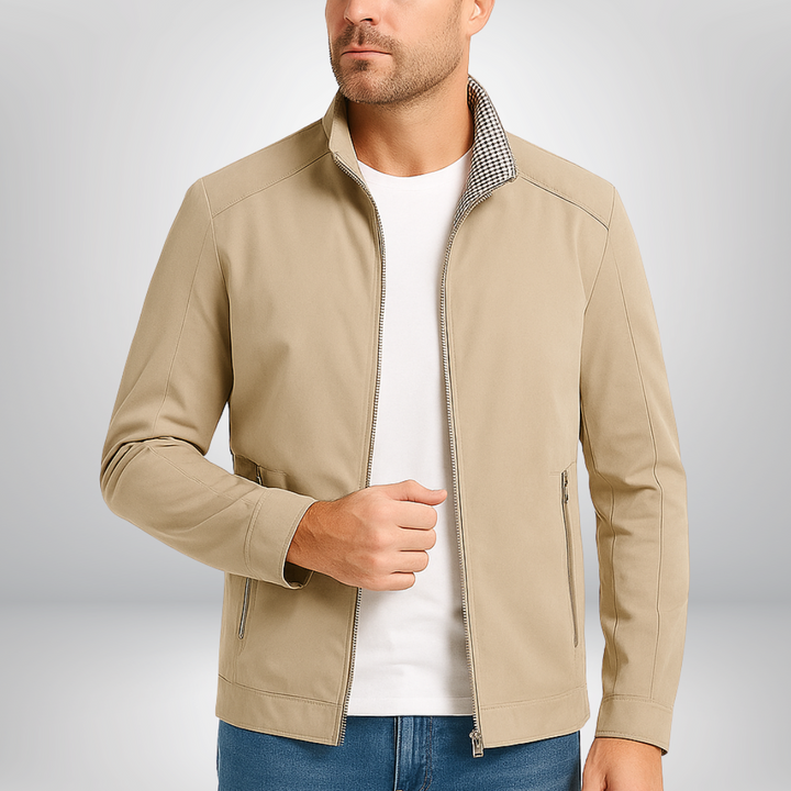 Drune | Herren Zip-Up Freizeitjacke - Stehkragen