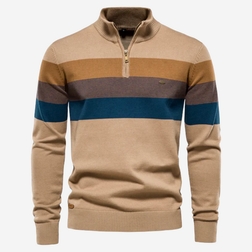 Drune | Herren Pullover mit halbem Reißverschluss für trendigen Komfort
