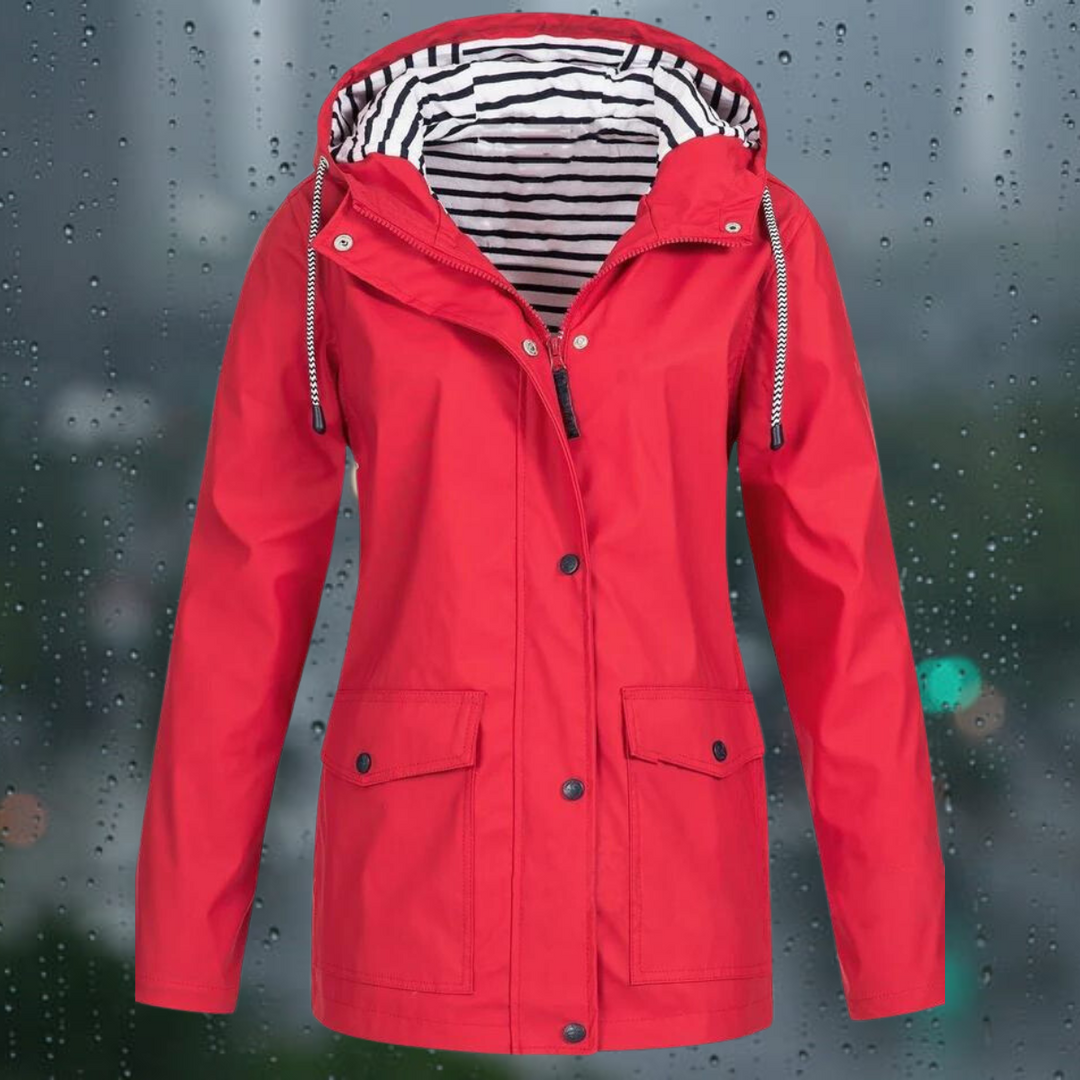 Drune | Lässige Winddichte Regenjacke für Damen