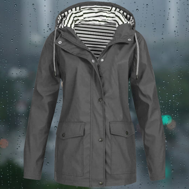 Drune | Lässige Winddichte Regenjacke für Damen