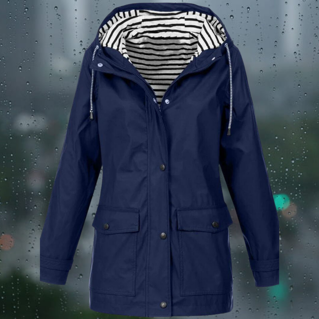 Drune | Lässige Winddichte Regenjacke für Damen