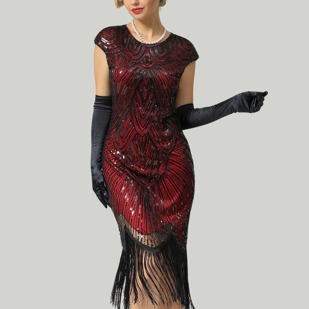 Drune | 1920Er Gatsby-Stil Glitzerndes Kleid