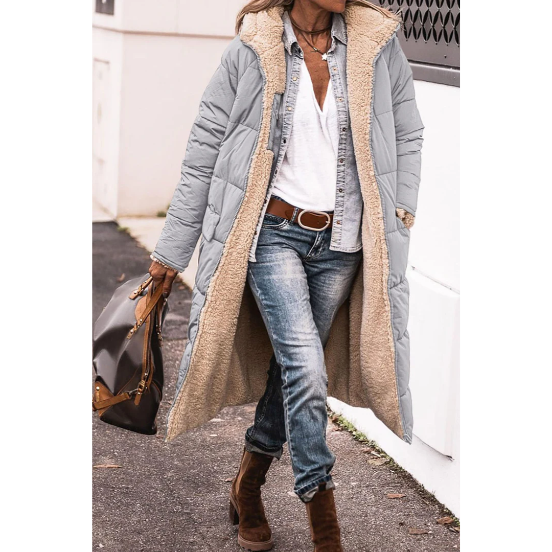 Drune | Langer Daunen-Trenchcoat - Winter