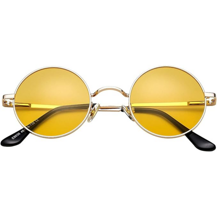 Drune Runde Sonnenbrille Klassisches Design Leicht