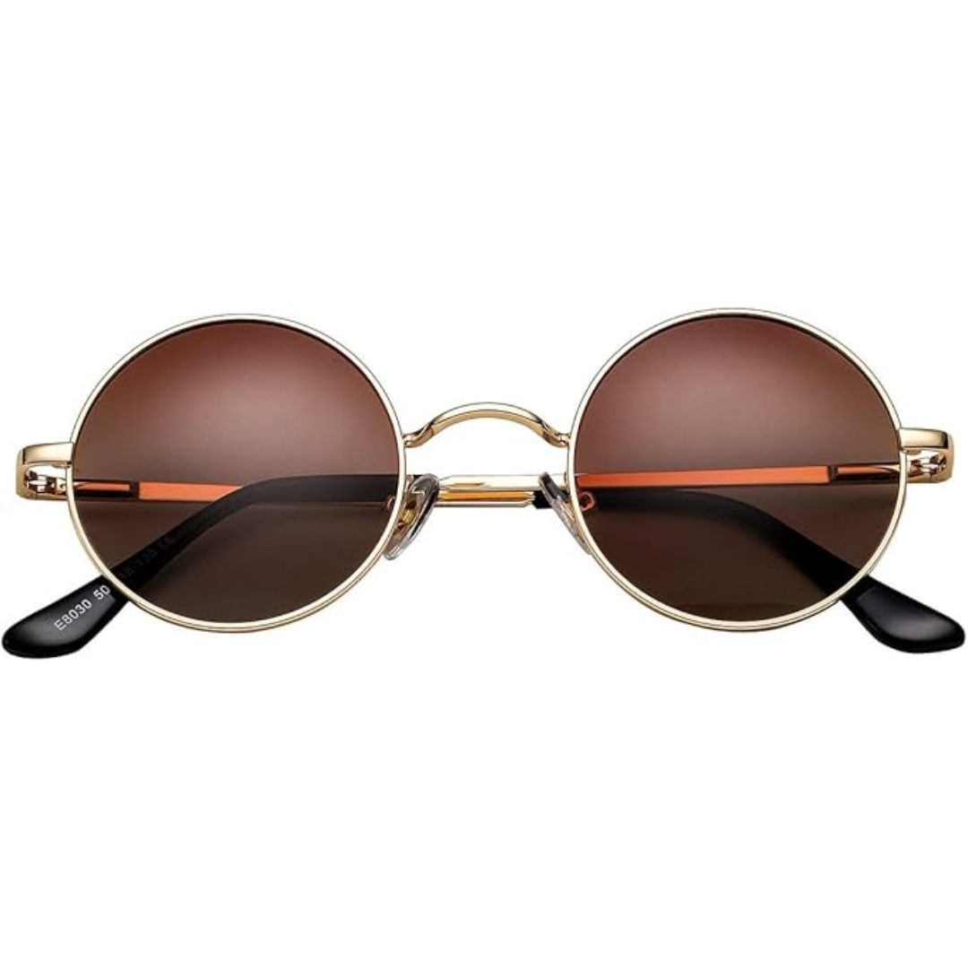 Drune Runde Sonnenbrille Klassisches Design Leicht
