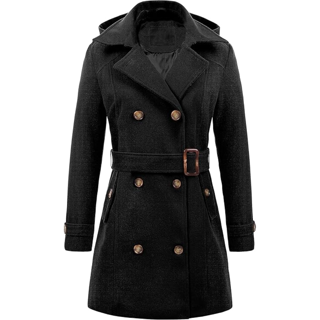 Drune | Gesteppter Winter-Trenchcoat mit Kapuze