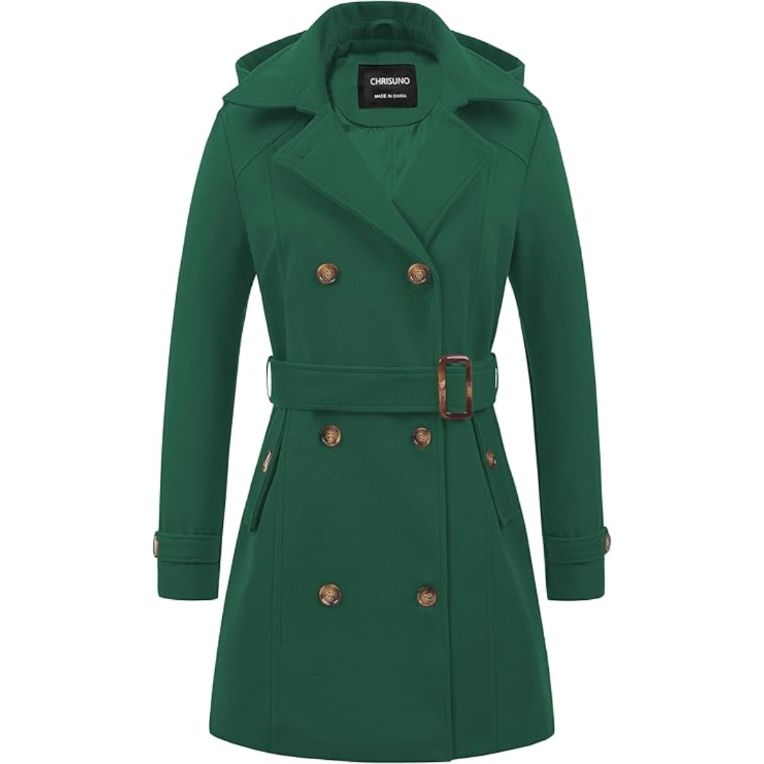 Drune | Gesteppter Winter-Trenchcoat mit Kapuze