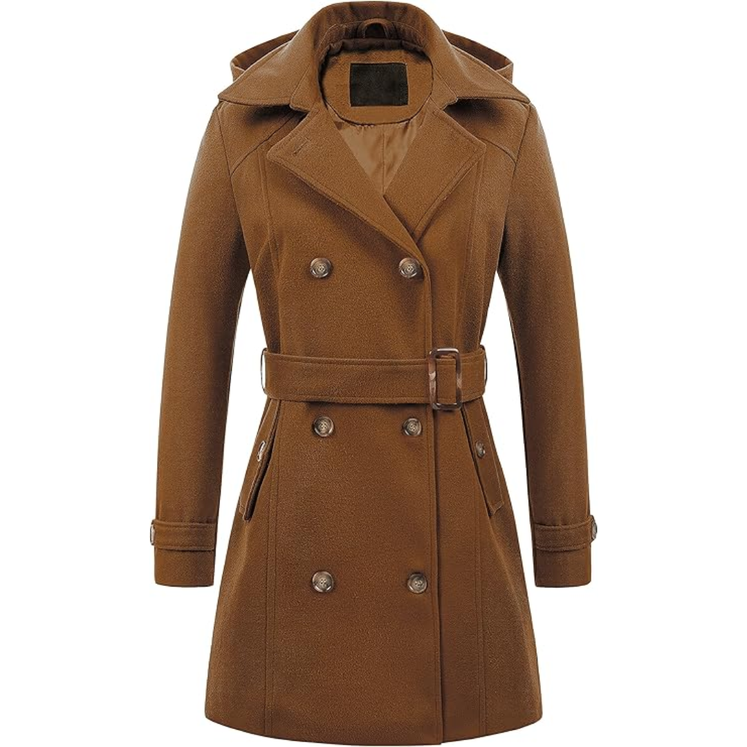 Drune | Gesteppter Winter-Trenchcoat mit Kapuze